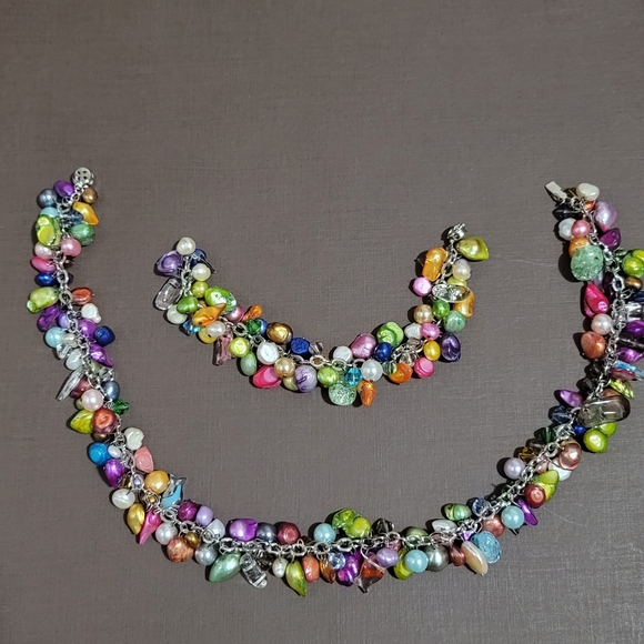 Colourful necklace and bracelet - Picture 6 of 7
